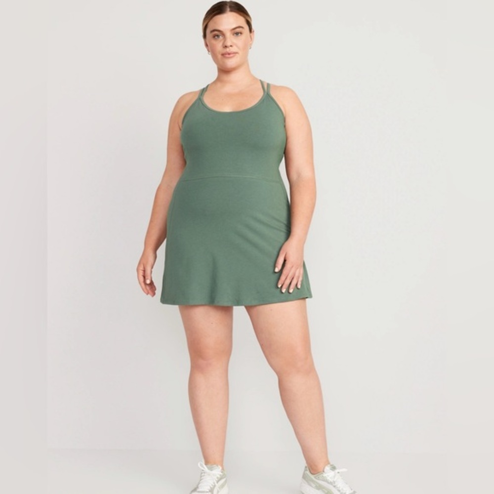 PowerChill Sleeveless Strappy Shelf-Bra Dress size XXL